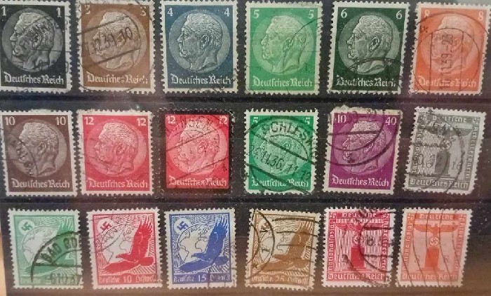 18 Postzegels 1933 - 1945 Derde Rijk - Bekende Duitse figuren ...