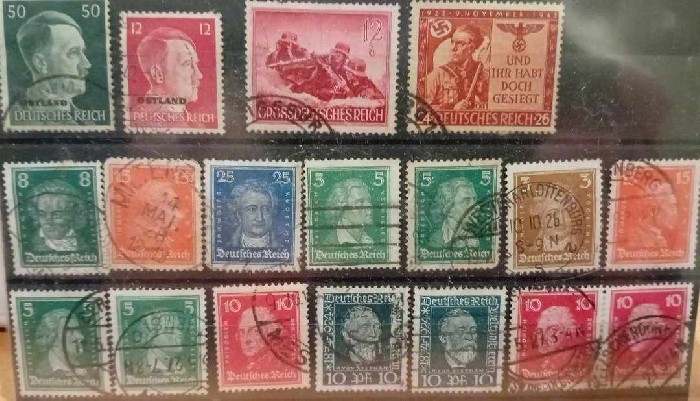 18 Postzegels 1933 - 1945 Derde Rijk / bekende personen en propaganda ...